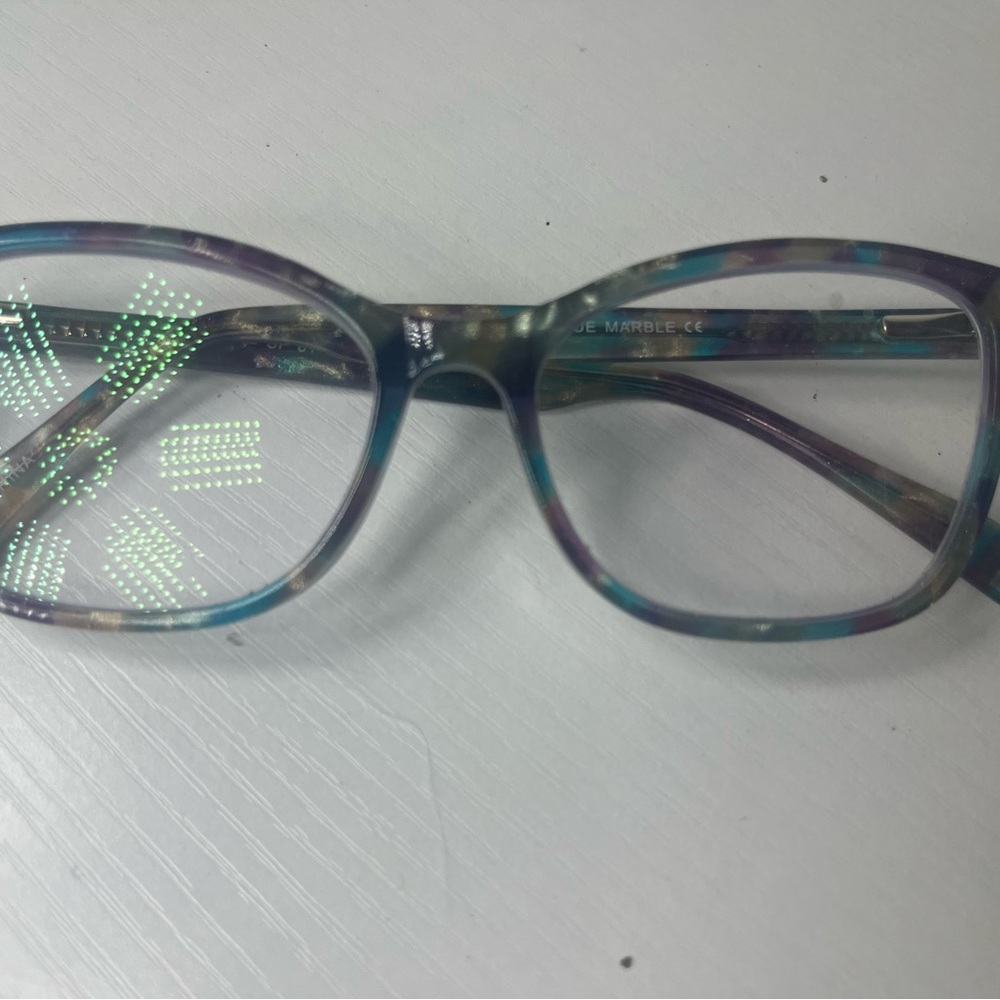 Vivid Frames Blue Marble Eyeglass Frames 53-16-14… - image 2